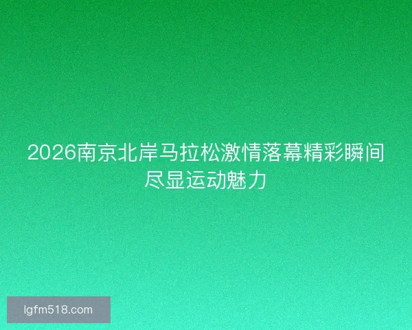 2026南京北岸马拉松激情落幕精彩瞬间尽显运动魅力 2026南京北岸马拉松激情落幕精彩瞬间尽显运动魅力