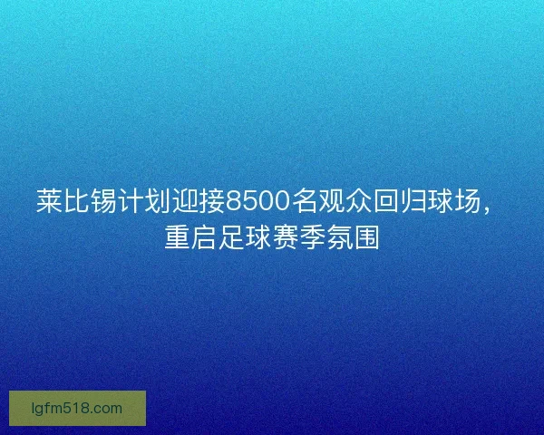莱比锡计划迎接8500名观众回归球场,重启足球赛季氛围 莱比锡计划迎接8500名观众回归球场,重启足球赛季氛围